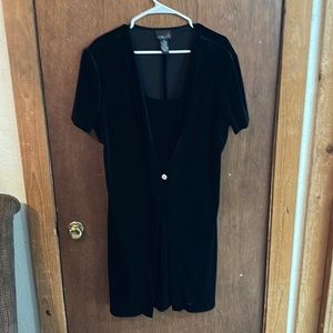 Black velvet Dress